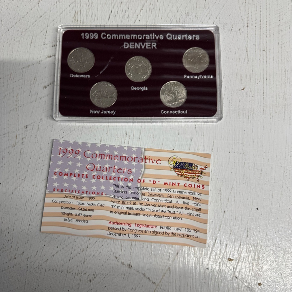1999 Commemorative Quarters Set